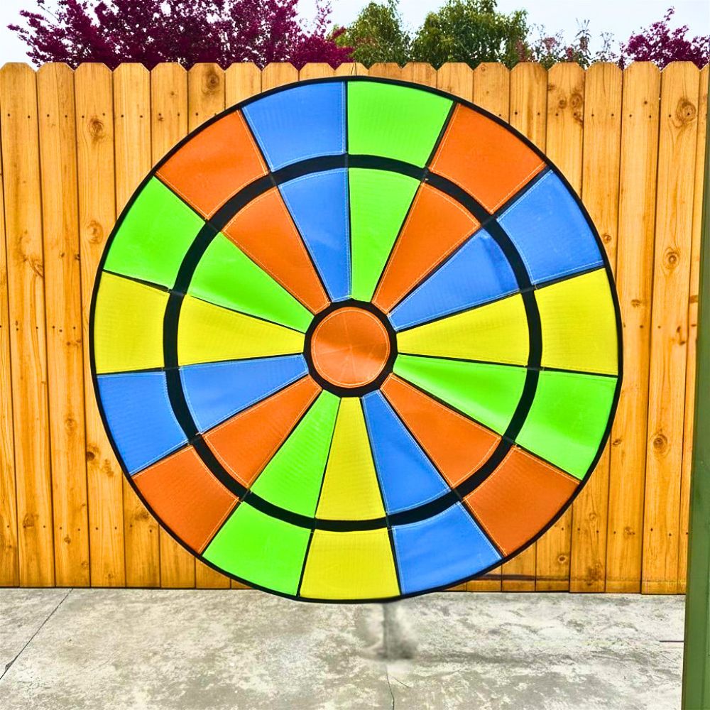 cible flechette géante colorée pour jeu de dart ou de fléchettes collantes