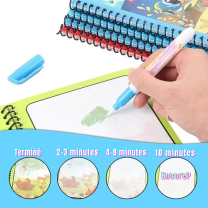 COLORIAGE MAGIQUE| Peinture Magique™ à l'eau reutilisable-Jeu Calme & autonome 2-8ans