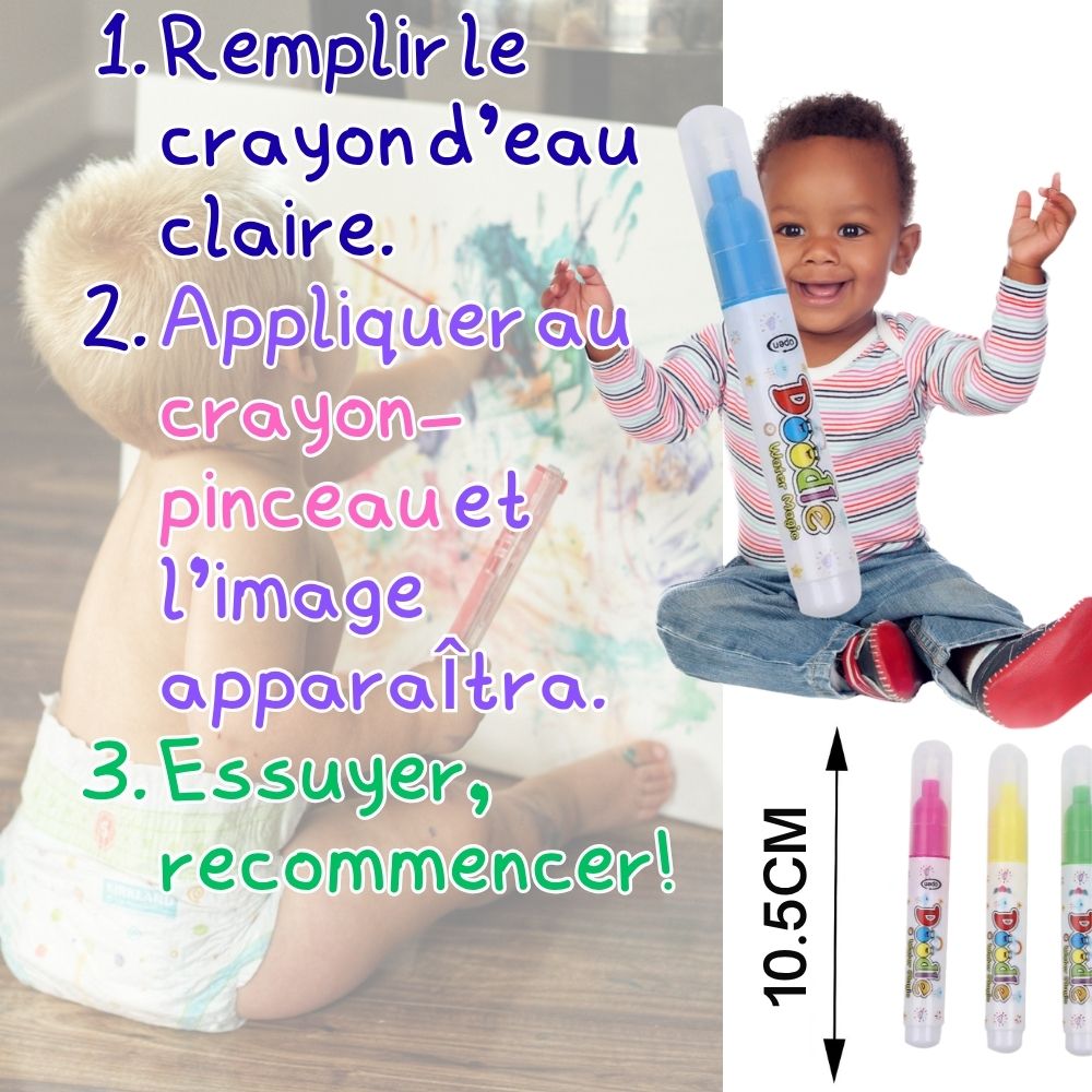 COLORIAGE MAGIQUE| Peinture Magique™ à l'eau reutilisable-Jeu Calme & autonome 2-8ans