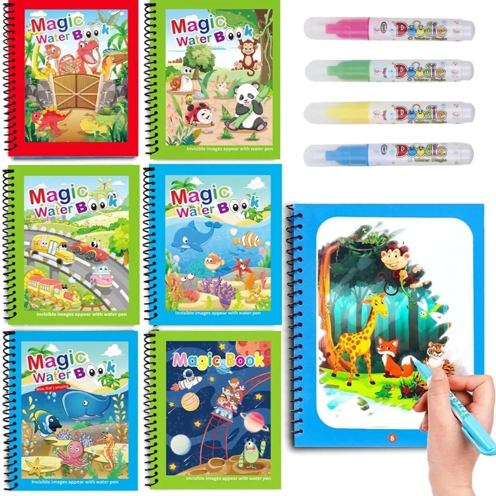 COLORIAGE MAGIQUE| Peinture Magique™ à l'eau reutilisable-Jeu Calme & autonome 2-8ans