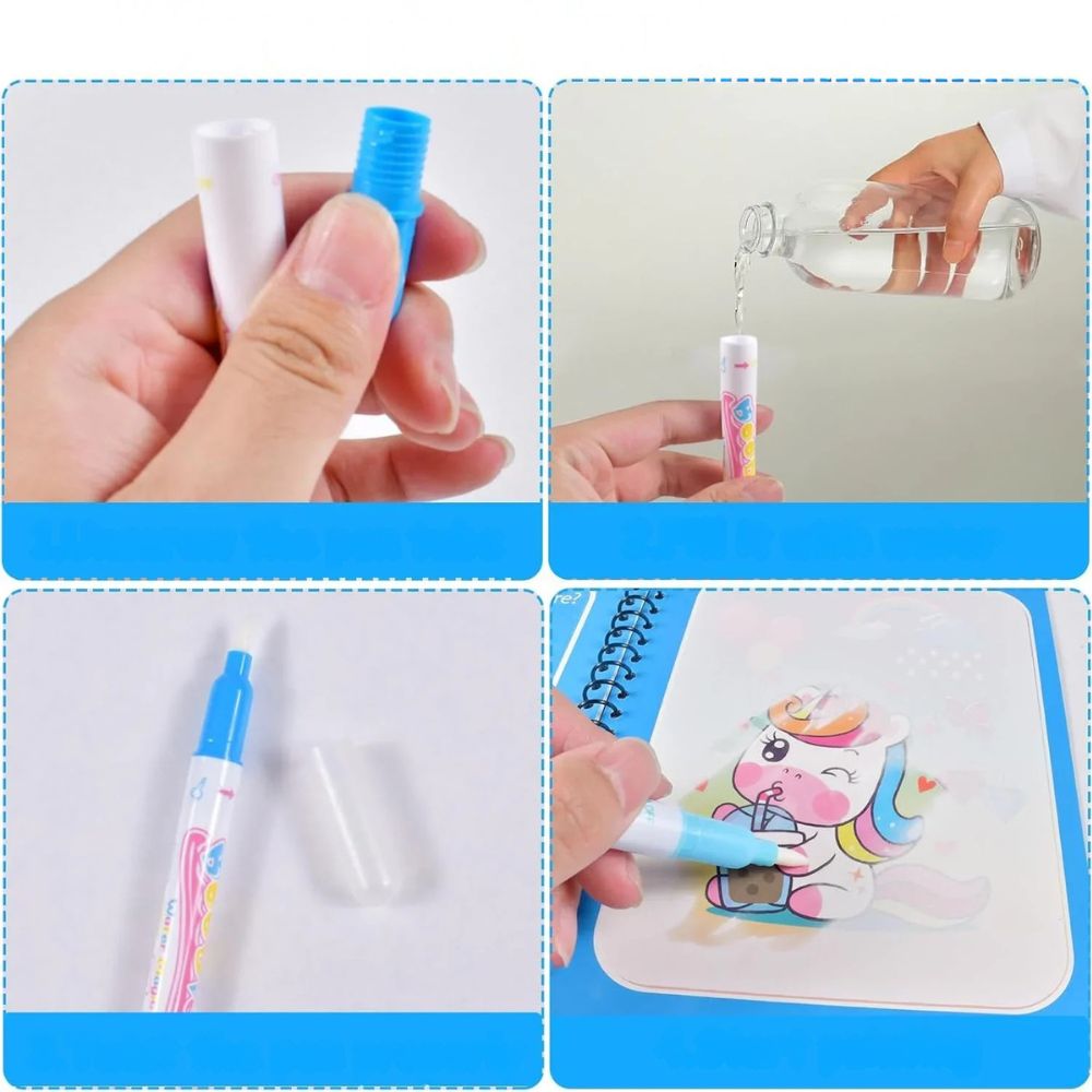COLORIAGE MAGIQUE| Peinture Magique™ à l'eau reutilisable-Jeu Calme & autonome 2-8ans