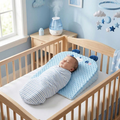 coussin anti reflux bébé surlève la tête dégage les poumons, respire et digère mieux