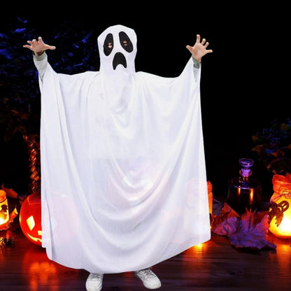 deguisement halloween enfant et adulte modèle avec tête bien découpée dans le costume reste en place pour les mouvement plus vaste.