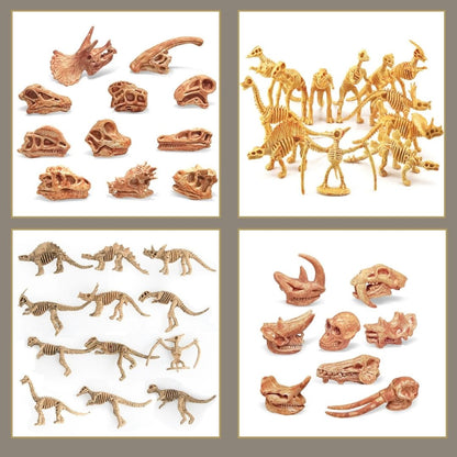 Dinosaure-jouet-squelette-FOSSILE