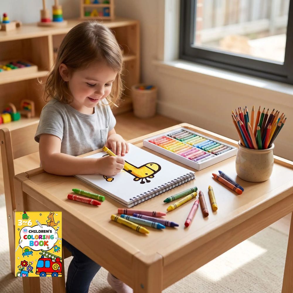 CAHIER DE COLORIAGE| Mon cahier Répit™, Activité antistress pour tout-Petit 2-5ans