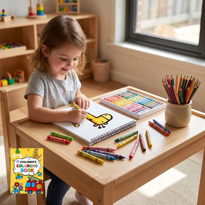 CAHIER DE COLORIAGE| Mon cahier Répit™, Activité antistress pour tout-Petit 2-5ans