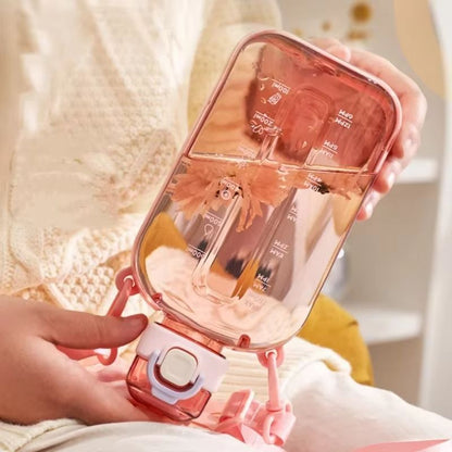 GOURDE-GRADUÉE-ENFANT-rose-transparente-jolie-légère-banboulière-750ml