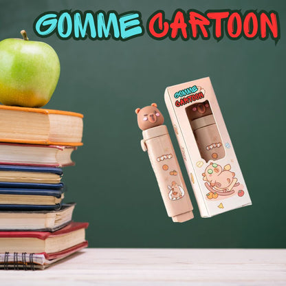 fourniture scolaire ludique gomme capybara