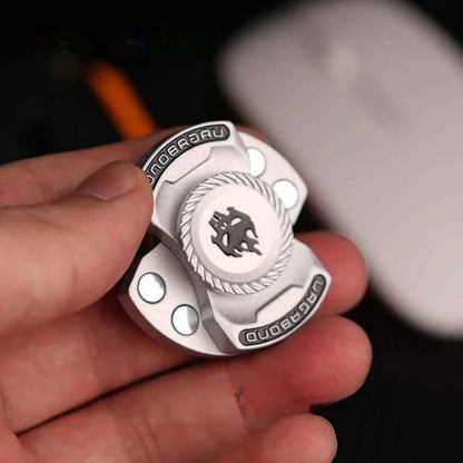 hand spinner 3 en 1 en métal modèle crane en feu argenté