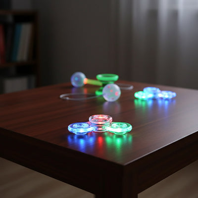 Hand spinner | Fidget Spinner transparent & Lumineux  🌀