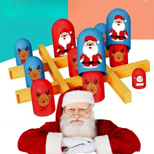voici la version du Père Noël du jeu de stratgie, Tic Tac Toe  le Gobblet Gobblers ou en français le Gobe Gobelets 4+ans, pour adulte aussi
