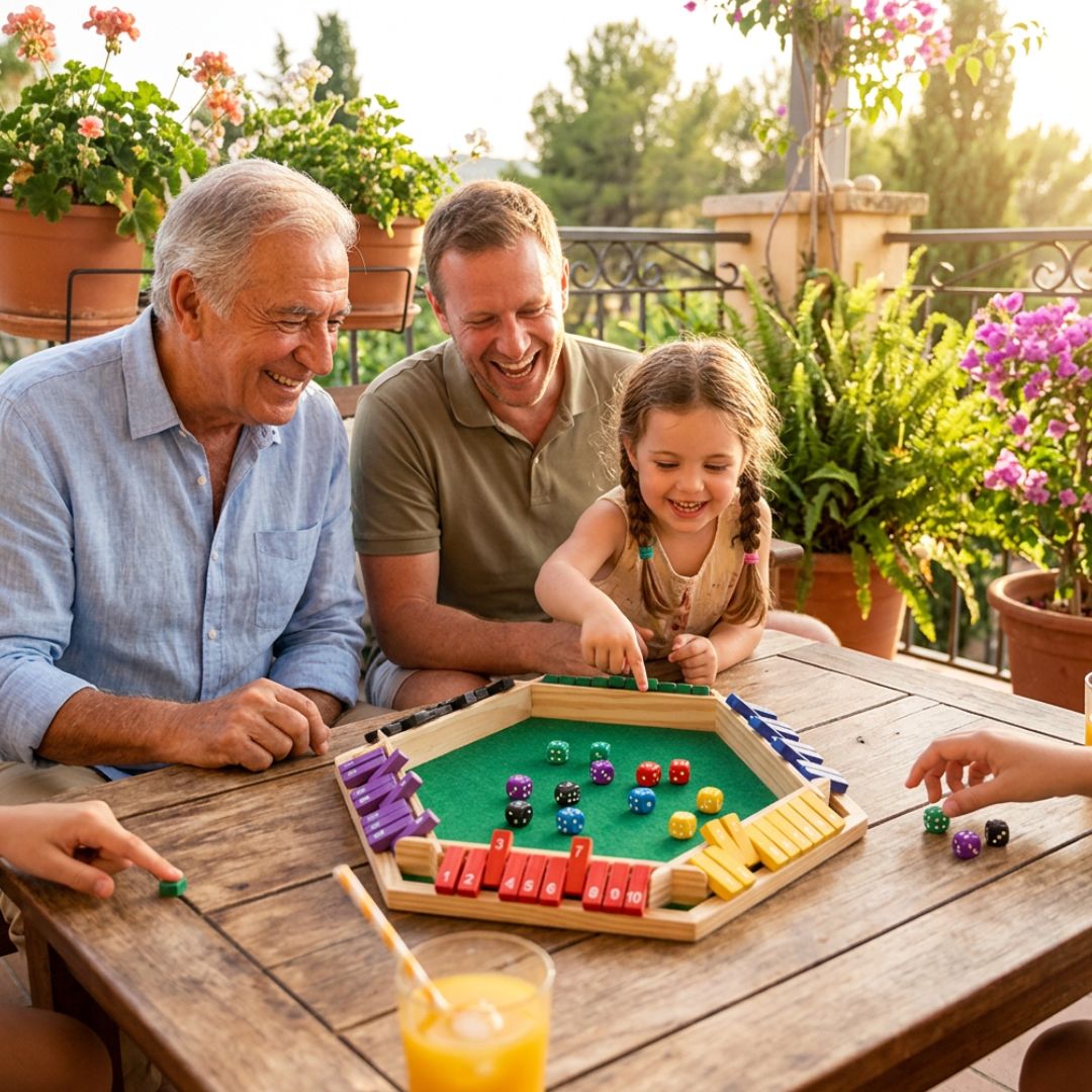 jeux de société famille en bois pour 6 joueurs ferme ta boîte 3ans et plus :Pour tous