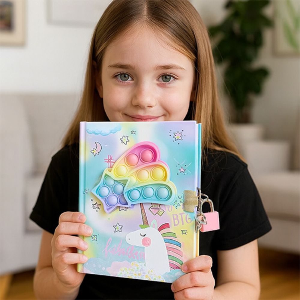   Journal intime Pop It pour fillette améliore compétences en écriture 