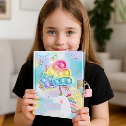   Journal intime Pop It pour fillette améliore compétences en écriture 