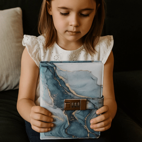 JOURNAL INTIME  |Carnet Secret™ A5  code à chiffres Pour barrer-Jeux-Focus