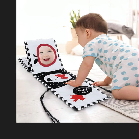 livre noir et blanc pour bébé jouet sensoriel  jouet d éveil 0-14mois