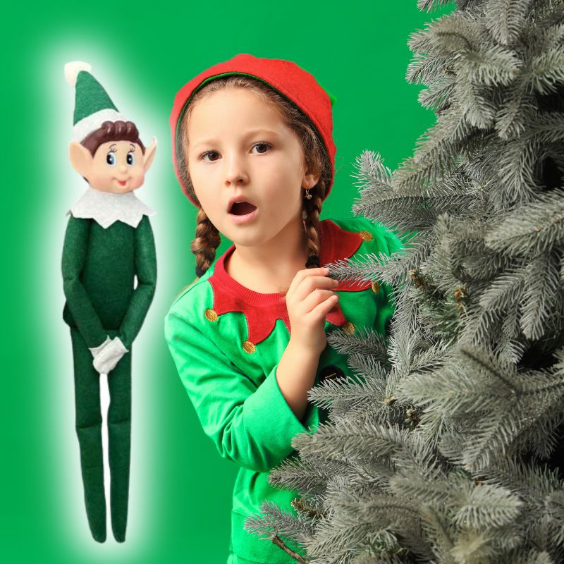 gentil lutin taquin vert du modèle original avec des longues jambes et de longs bras pour faciliter les positions drôles et cocasses.