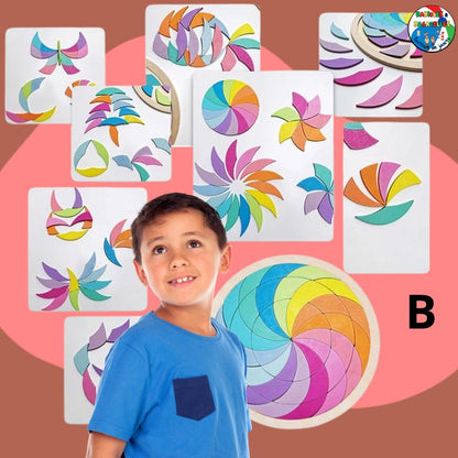Puzzle 3d en bois |ARC-EN-CIEL🧩