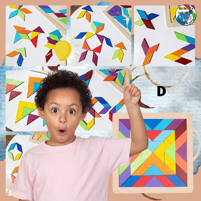 Puzzle 3d en bois |ARC-EN-CIEL🧩