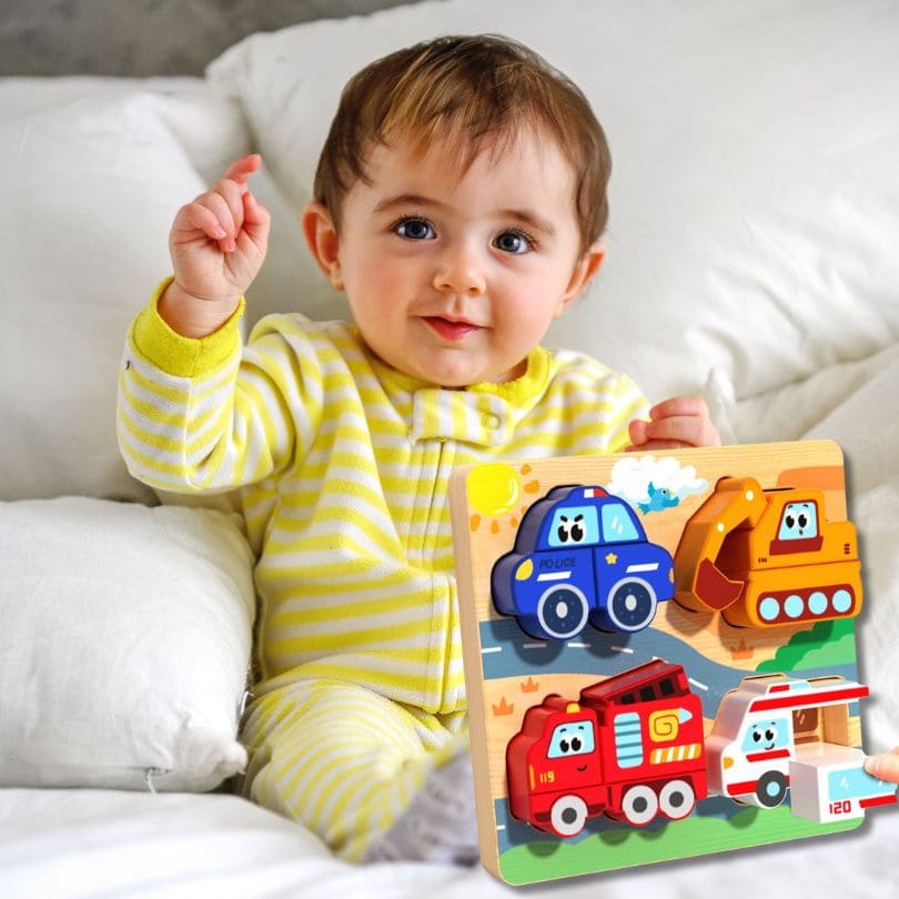 PUZZLE-BEBE-débutant-4-pieces-et-2intérieur-difficultés-évolutives-selon-l-age-de-bébé