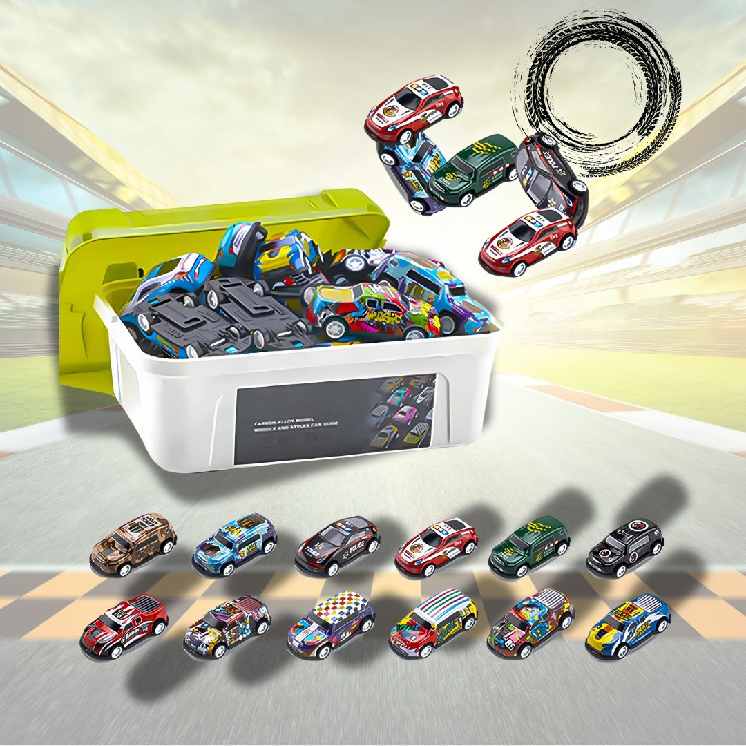 Petites-voitures-jouets-bac-en-plastique-rangement-facile
