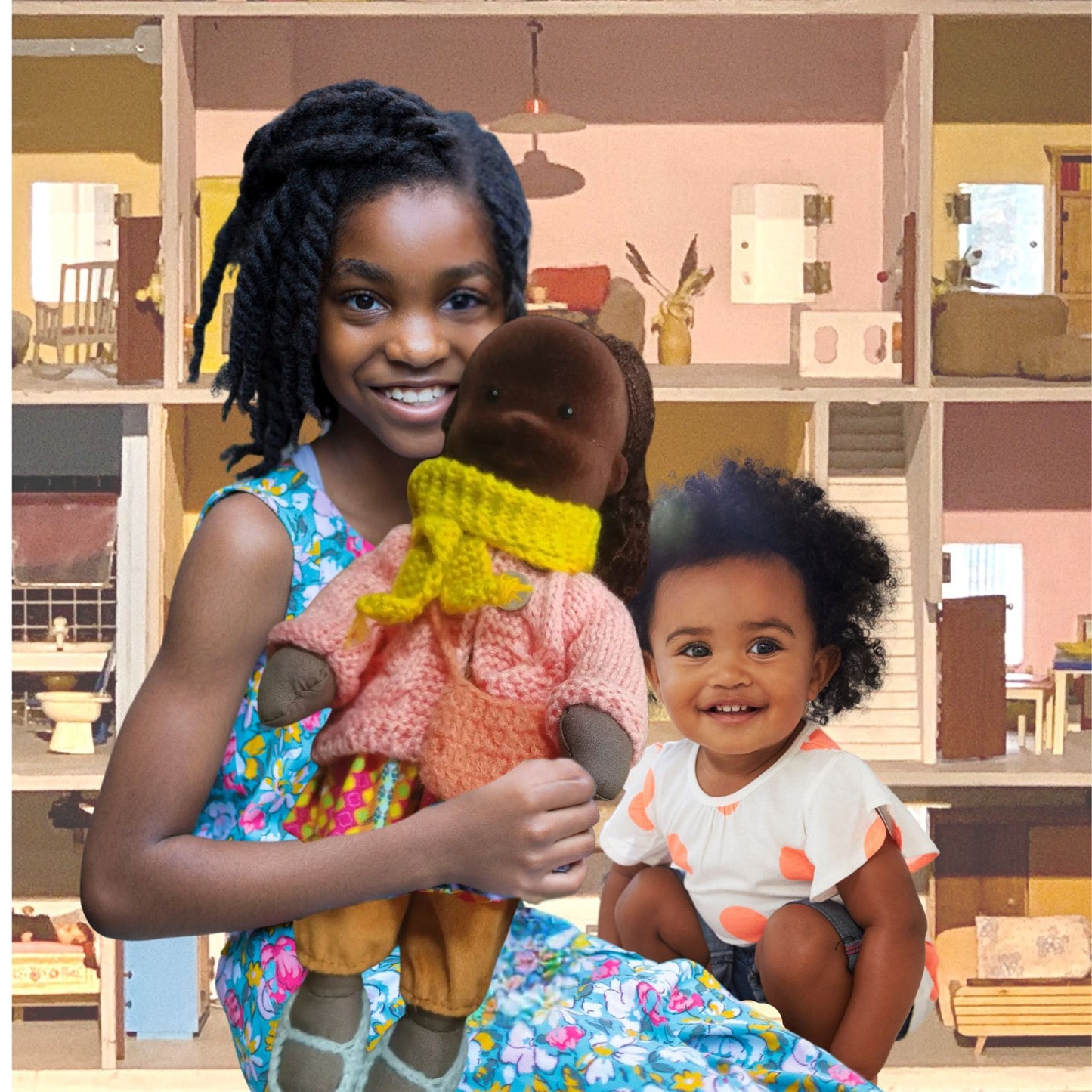 Poupées-africaines-coton-doux-enfant