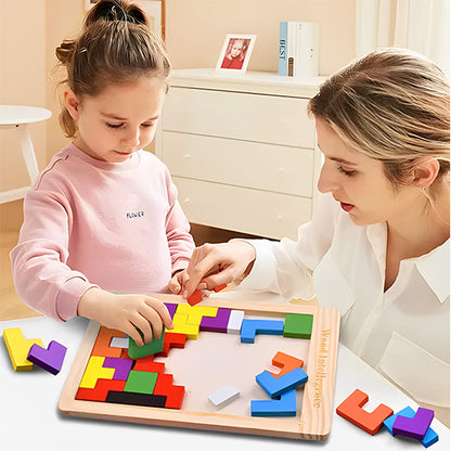 Puzzle de jeux jouer avec ce Puzzle bois aux couleurs vives pause calme et zen méditation
