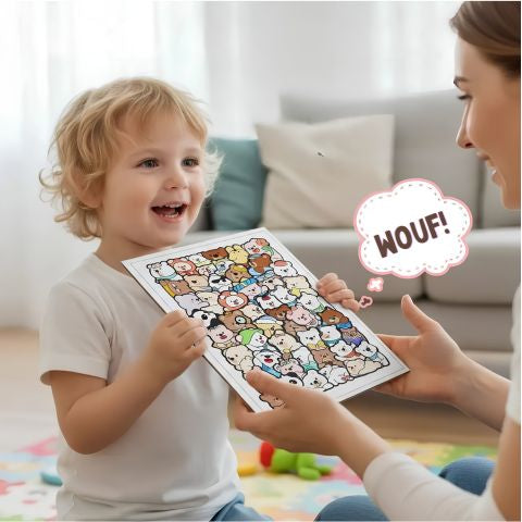 puzzle enfant 5 ans en pièce de bois forme d animaux  activité mère enfant qui développe la patience et l intelligence