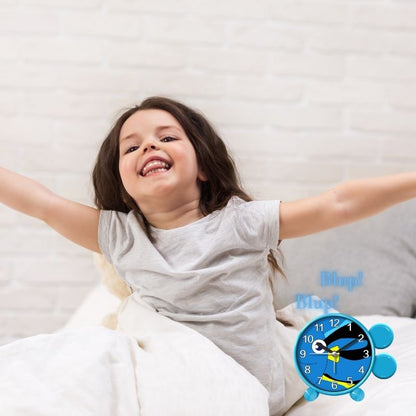 RÉVEIL- AMUSANT-LUDIQUE-POISSON-BLEU-réveil-enfant-matin