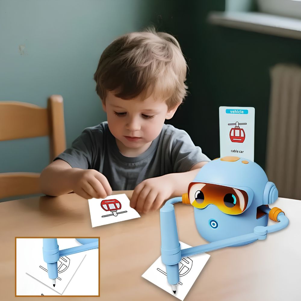 apprendre à dessiner enfant tout en relaxant avec robot dessin 