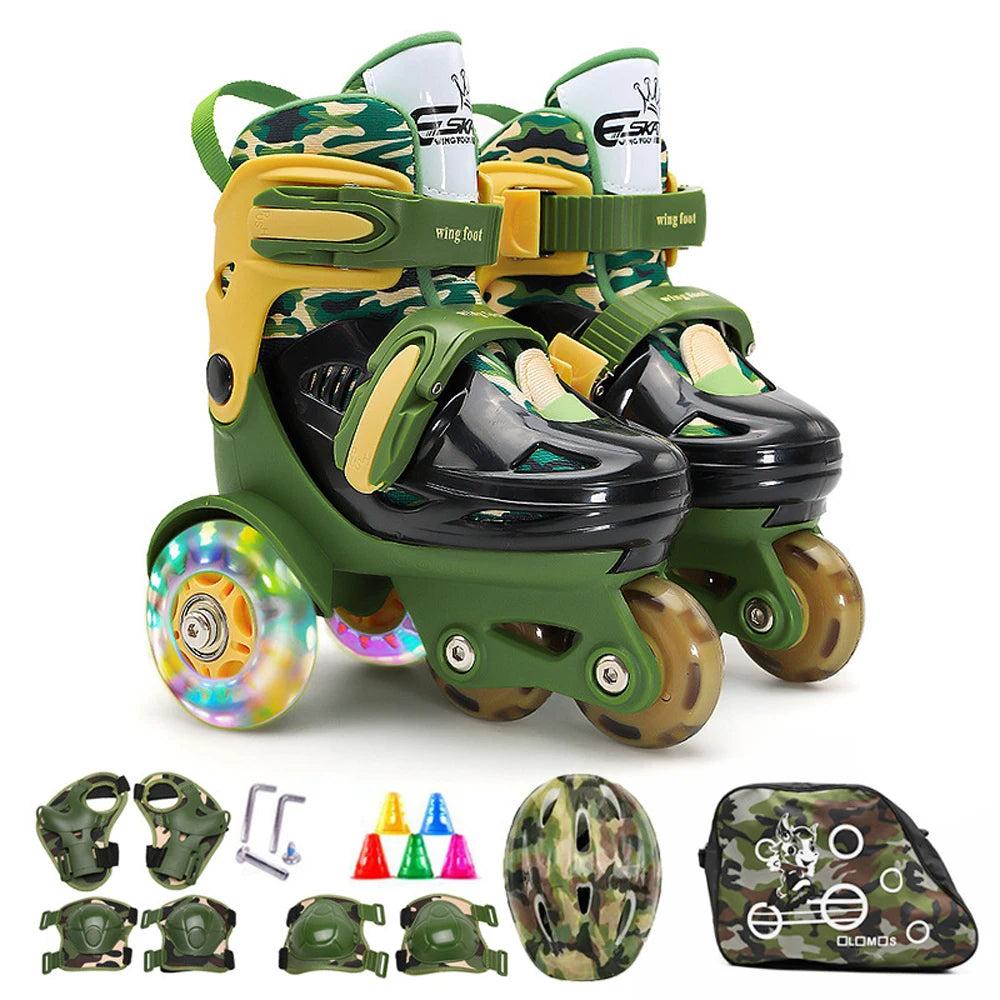 Roller-Enfant-skate-patin-à-roulettes-d-apprentissage-3-roues-lumineux-