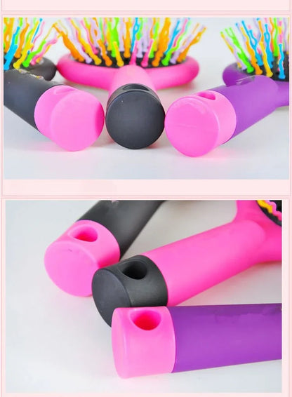 brosse à cheveux | Brosse Arc-en-ciel et miroire Magique ✨