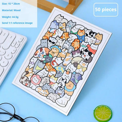 PUZZLE ENFANT 5 ANS | Puzzle 50 pièces animaux cachés MYSTÈREPuzzle™