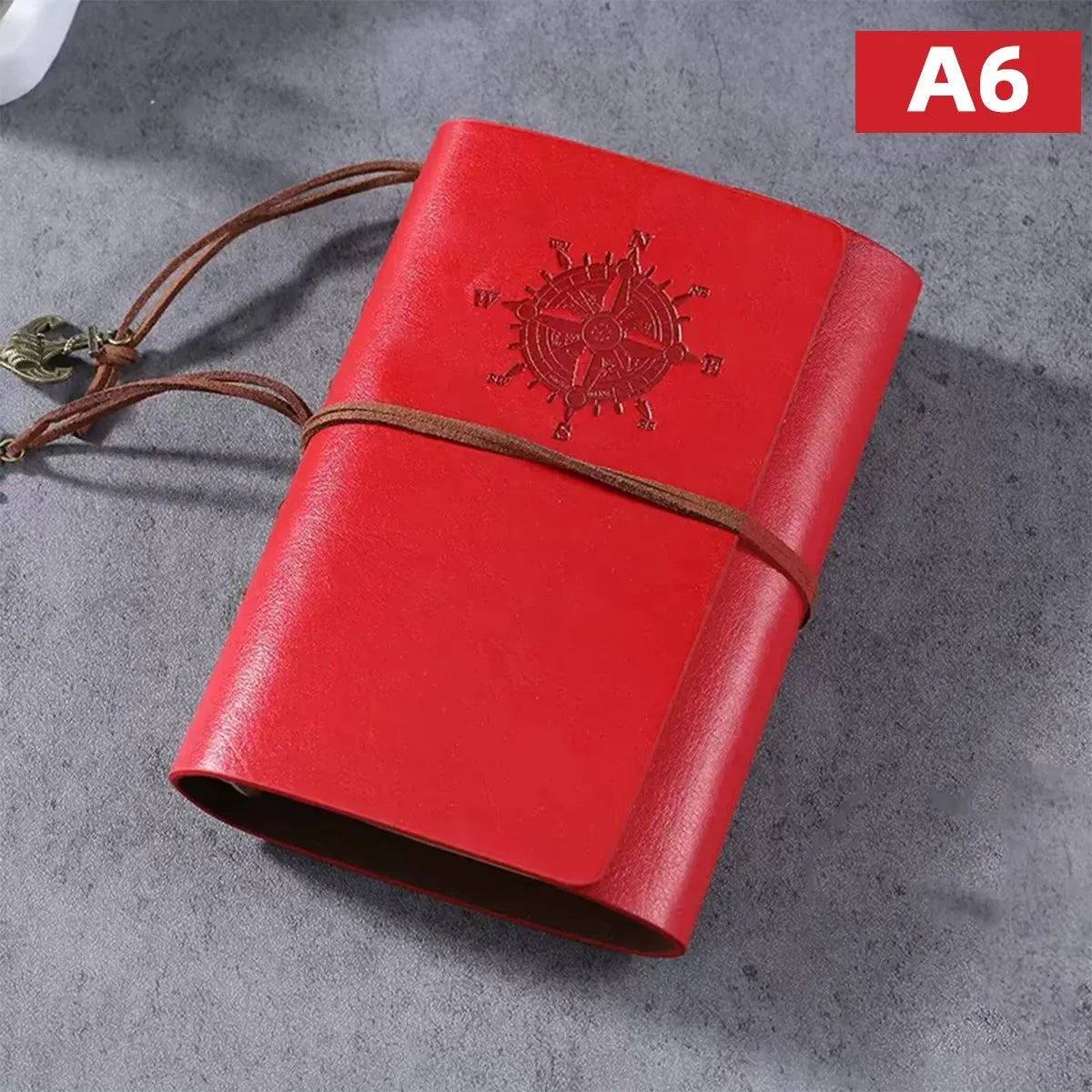 Retro Notebook Traveler Diary Leather Soft Cover Small Size 13x9cm Replaceable Kraft Paper Inner Notebooks & Notepads