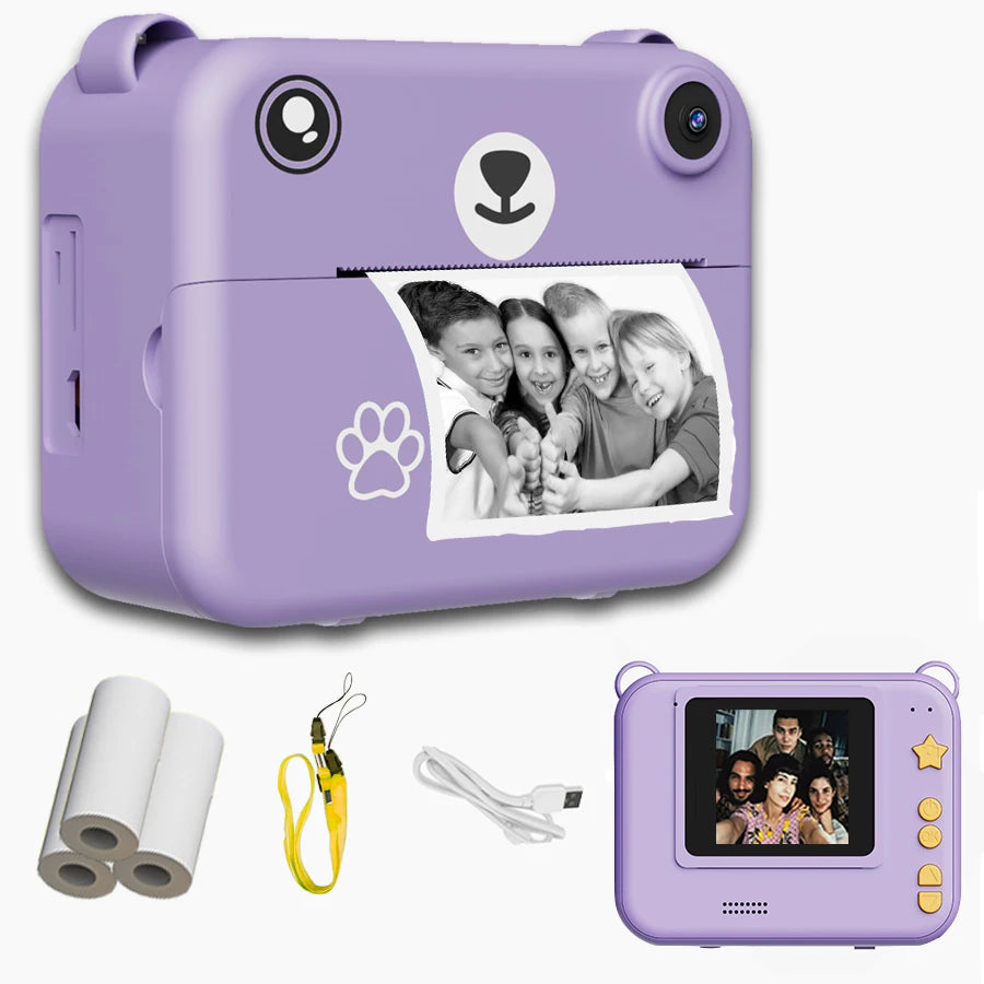 APPAREIL PHOTO INSTANTANÉ ENFANT | Impression Thermique  CLIC-OURSON™ 5+ans