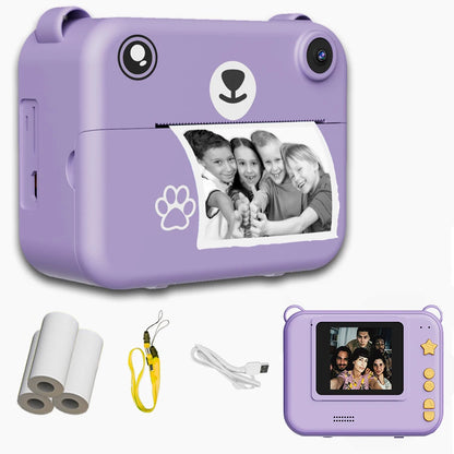 APPAREIL PHOTO INSTANTANÉ ENFANT | Impression Thermique  CLIC-OURSON™ 5+ans