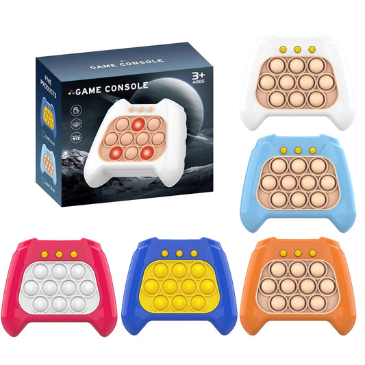 Jeu de bulles Pop Light Fidget|jeu de bulles à poussée rapide, jouets portables à poignée,