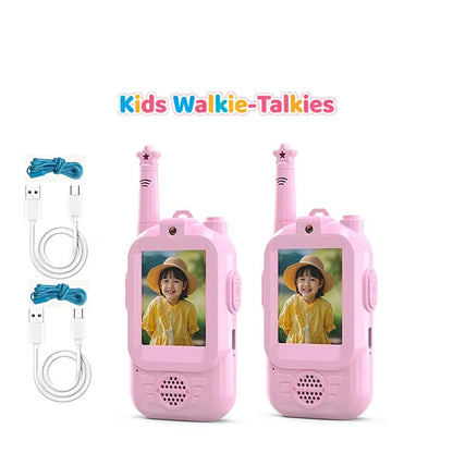 TALKIE WALKIE ENFANT| Radio vidéo bidirectionnelle face à face™-3 à 12 ans