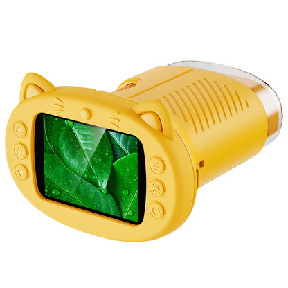 Handheld Kids Microscope Science Education Toy  2.4-Inch Screen 1000x Pocket Microscope Christmas Birthday Gift for Boys & Girls