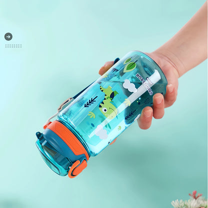GOURDE ENFANT| Paille en sillicone, sans fuite le gourde POP™