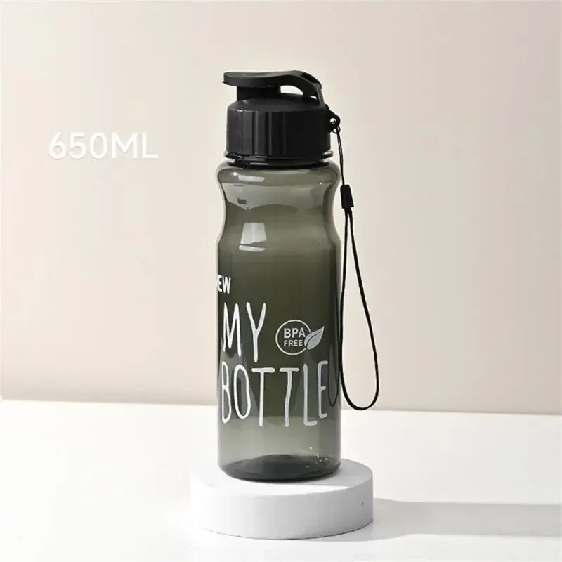 Bouteille d'eau en plastique- Transparente MULTICOLORE,Sport,  pour l'extérieur, 550ml, cadeau