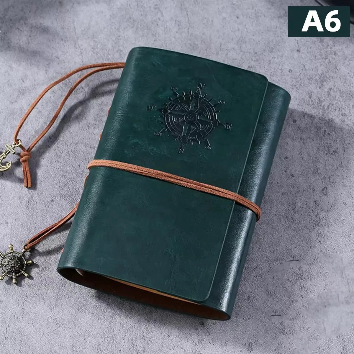 Retro Notebook Traveler Diary Leather Soft Cover Small Size 13x9cm Replaceable Kraft Paper Inner Notebooks & Notepads