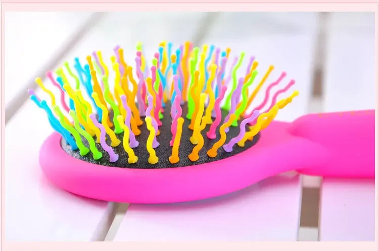 brosse à cheveux | Brosse Arc-en-ciel et miroire Magique ✨