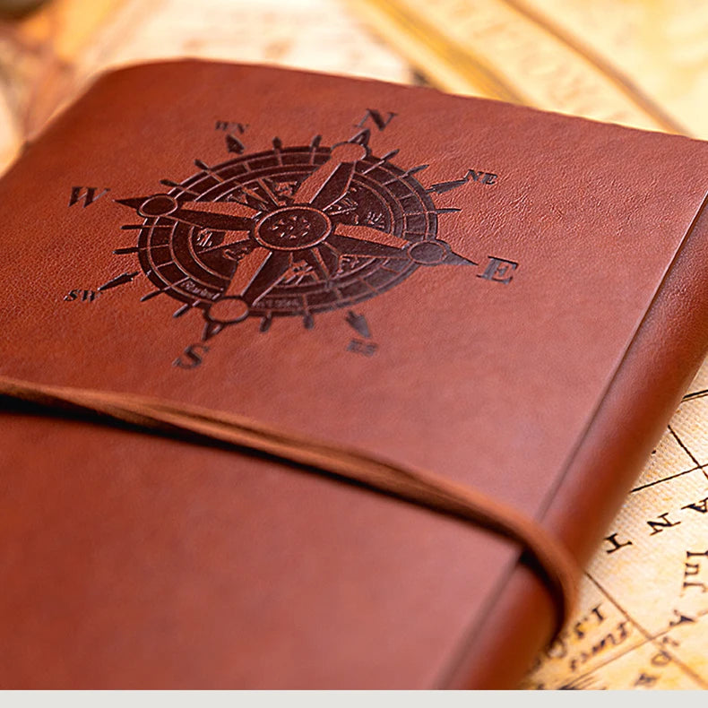 Retro Notebook Traveler Diary Leather Soft Cover Small Size 13x9cm Replaceable Kraft Paper Inner Notebooks & Notepads