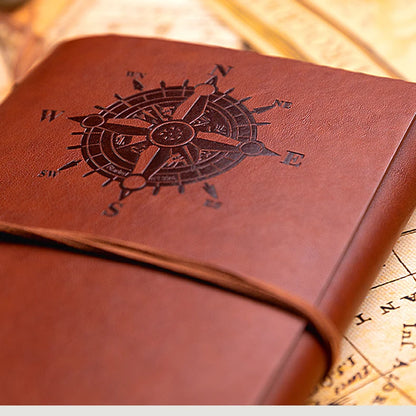 Retro Notebook Traveler Diary Leather Soft Cover Small Size 13x9cm Replaceable Kraft Paper Inner Notebooks & Notepads