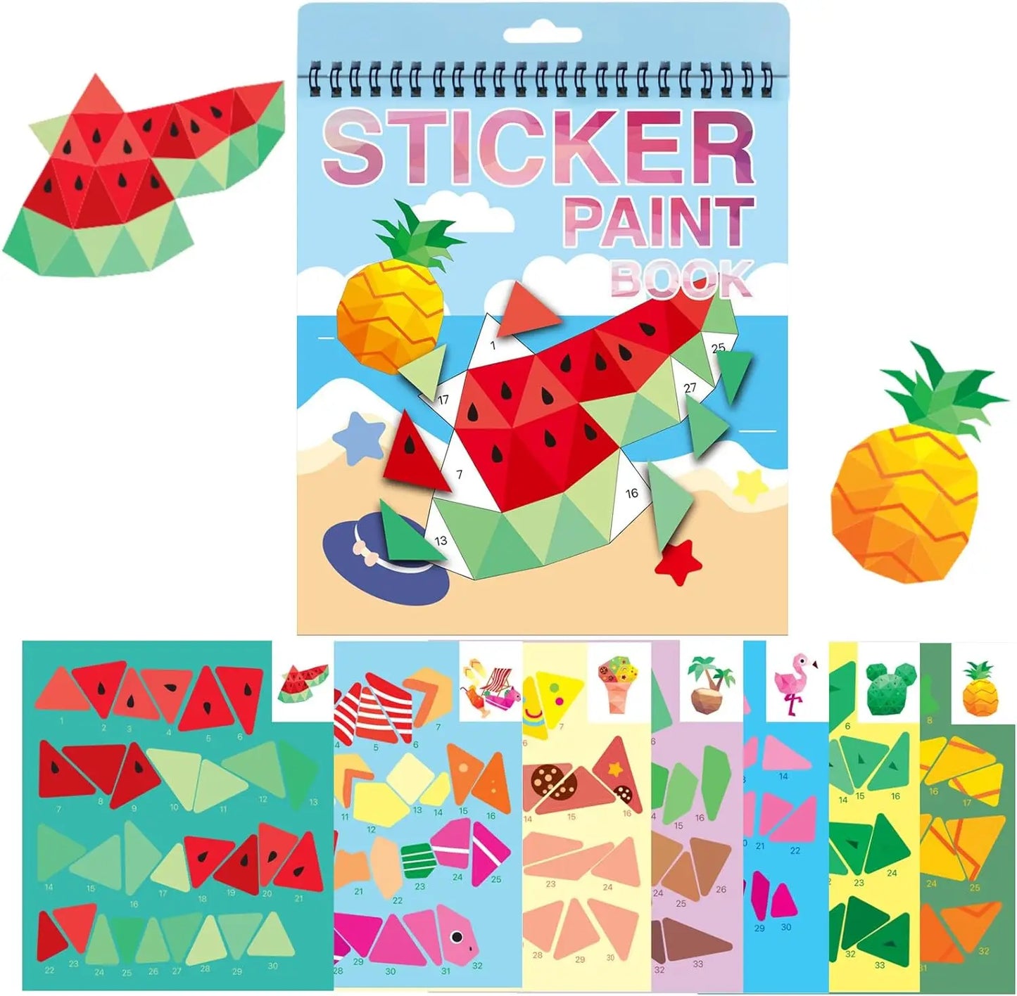 COLORIAGE MAGIQUE MATERNELLE| stickers numérotés`-Stickers-Puzzle 3-7ans