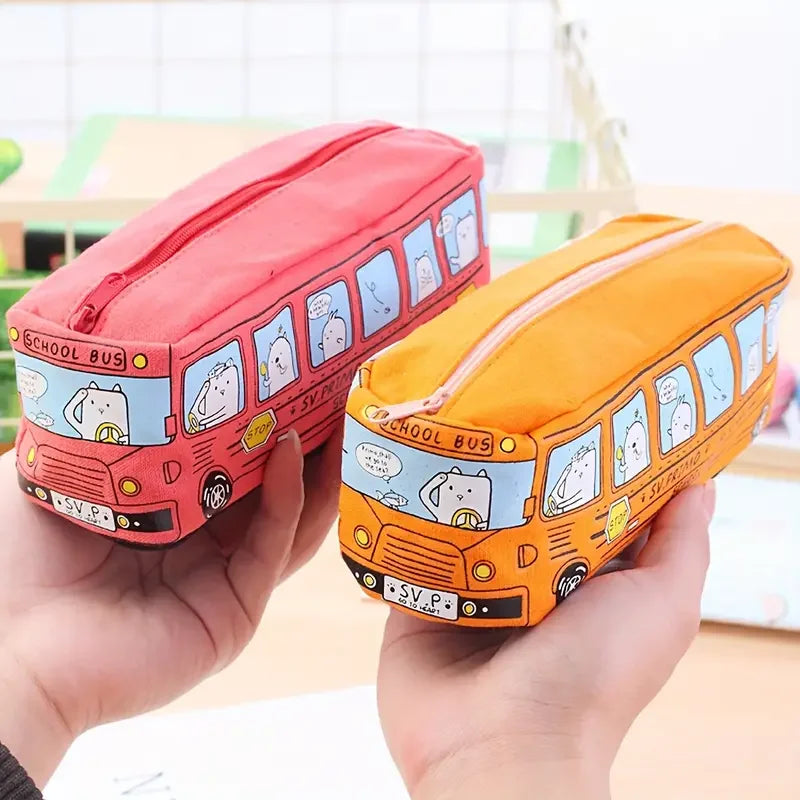 TROUSSE CRAYON |Bubus™ La trousse autobus scolaire mignonne et pratique