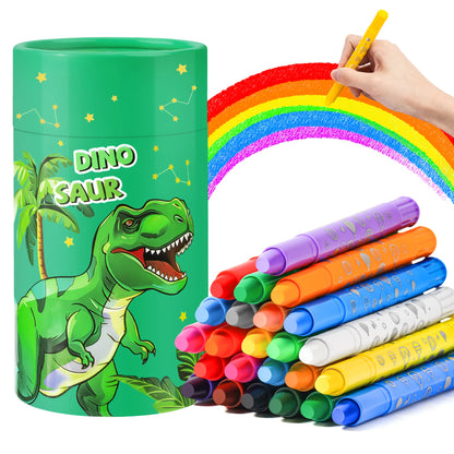 12/24 Colors Wax Crayon For Kids Washable & Erasable Twist Crayons For Toddlers Drawing Coloring Crayon Set Back To School Gifts