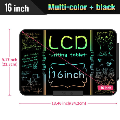 32/28/20/16 Inch Electronic Drawing Board USB Rechargeable LCD Writing Tablet Drawing Painting Educational Learning Toy for Kids