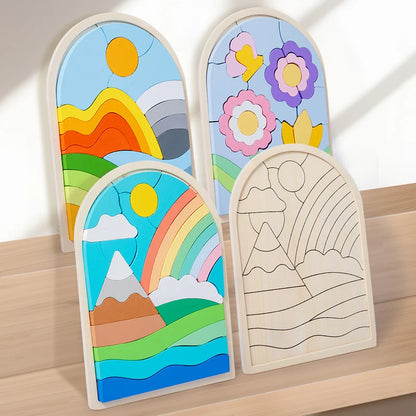 PUZZLE en Bois  | MONTESSORI🧩 ÉDUCASSETÊTE-SOLEIL™
